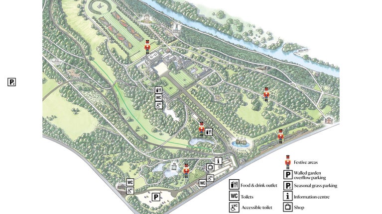 Cliveden estate map for Christmas 2025